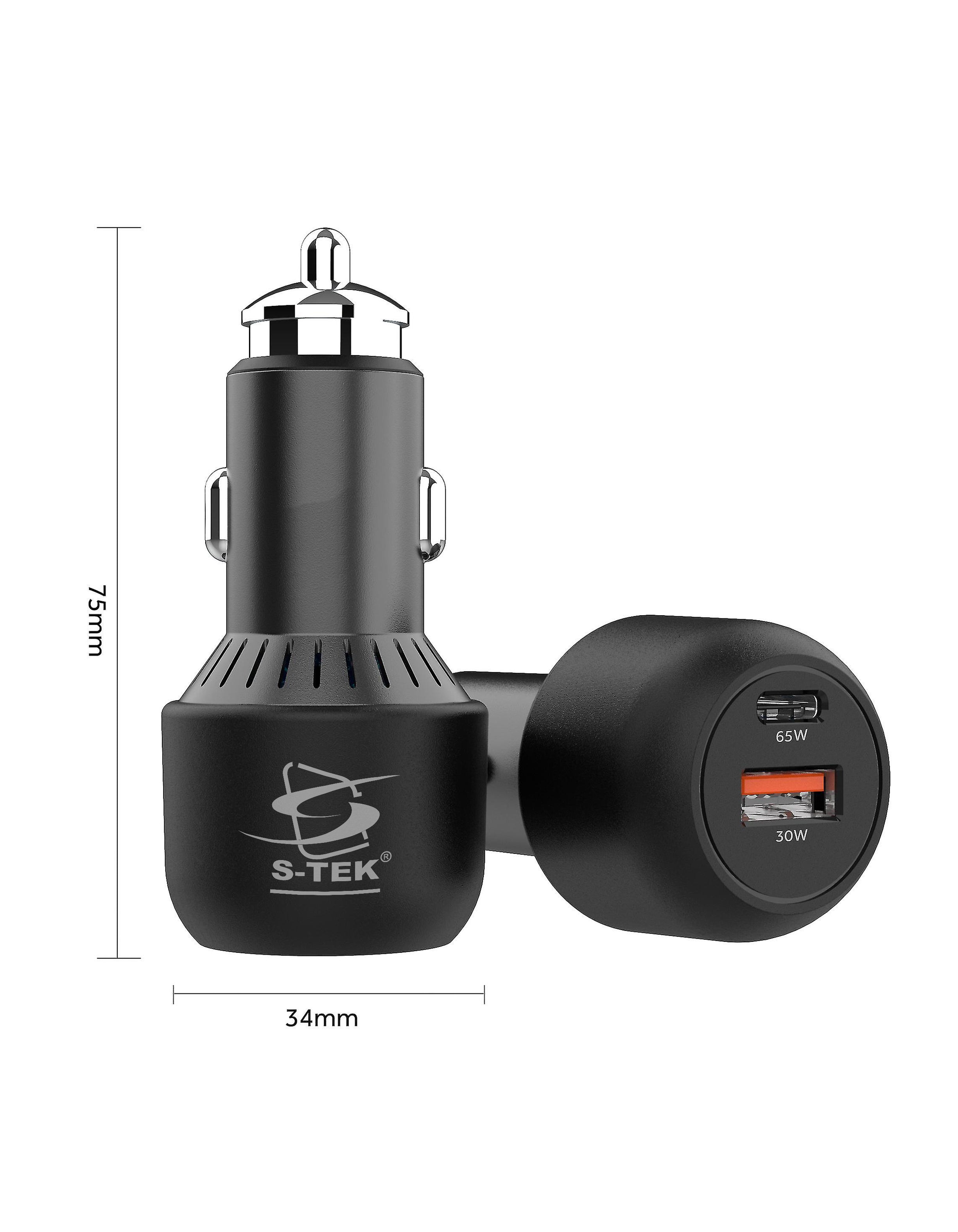 S-TEK 95W Power Delivery GaN Car Charger
