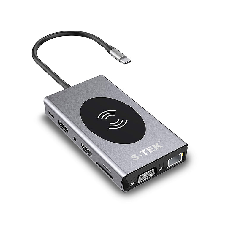 S-TEK 14 in 1 USB C Docking Station with Dual HDMI Ports