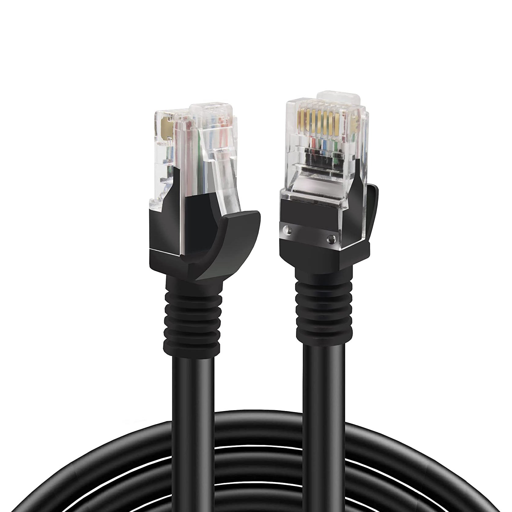 S-TEK High Speed RJ45 CAT-6 Ethernet Patch Cord – Black