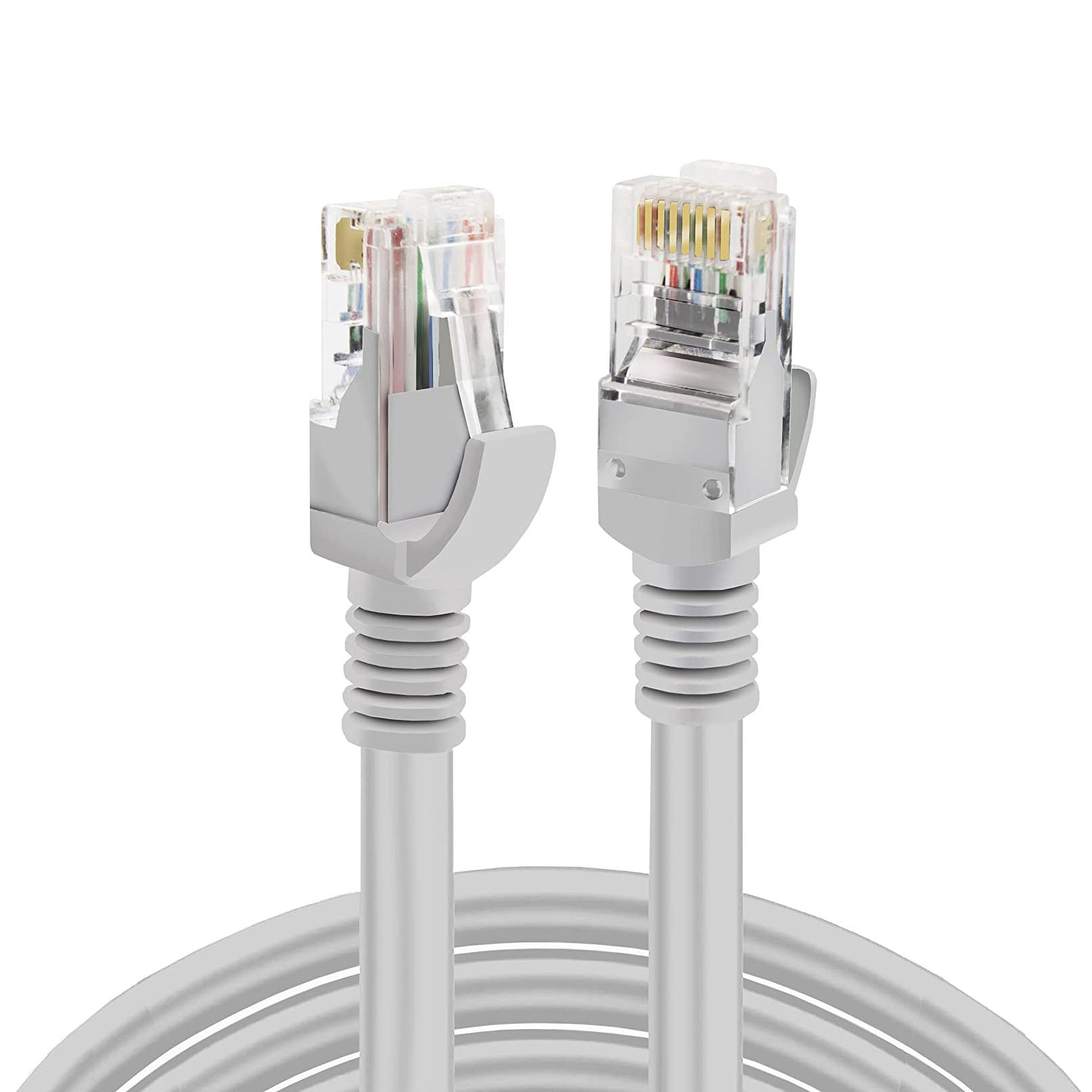 S-TEK High Speed RJ45 CAT-6 Ethernet Patch Cord – Gray