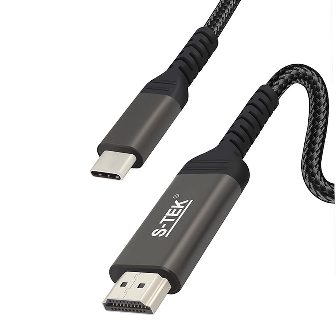S-TEK USB TYPE C to HDMI CABLE, Thunderbolt 3
