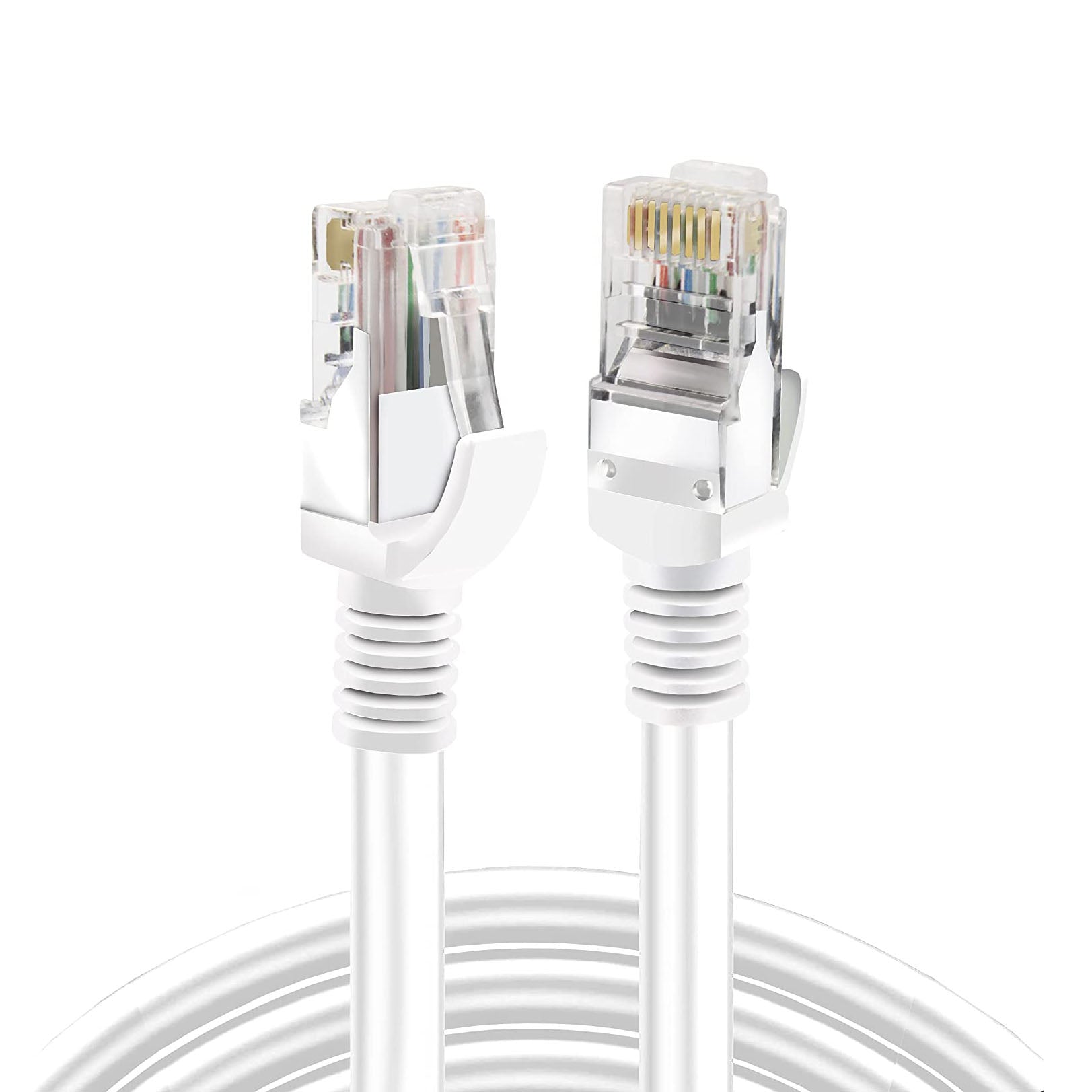 S-TEK High Speed RJ45 CAT-6 Ethernet Patch Cord – White