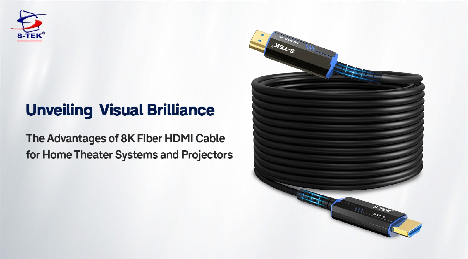 Unveiling Visual Brilliance: The Advantages of 8K Fiber HDMI Cable for Home Theater Systems and Projectors