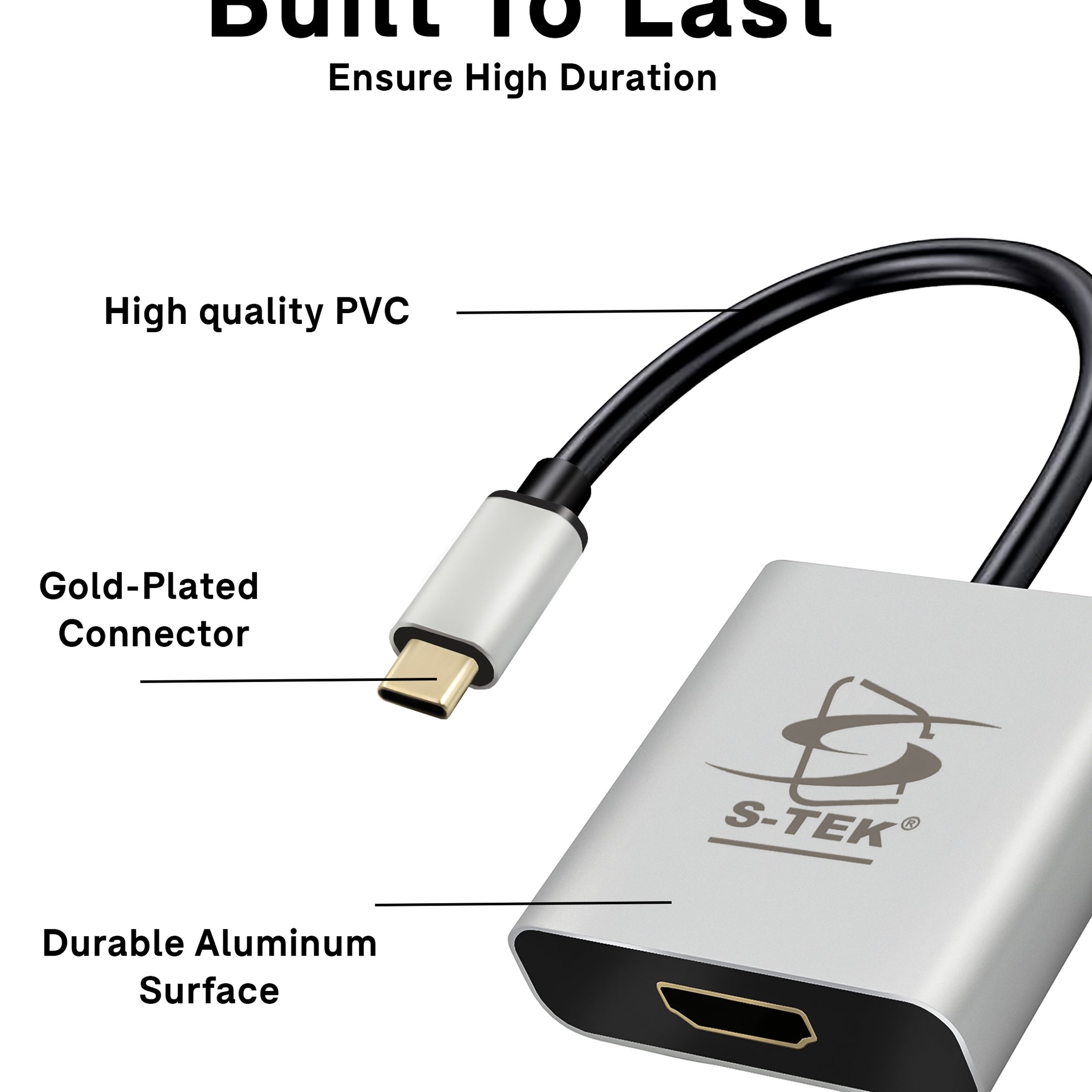 S-TEK Type C to HDMI Adaptor 4K 60 Hz