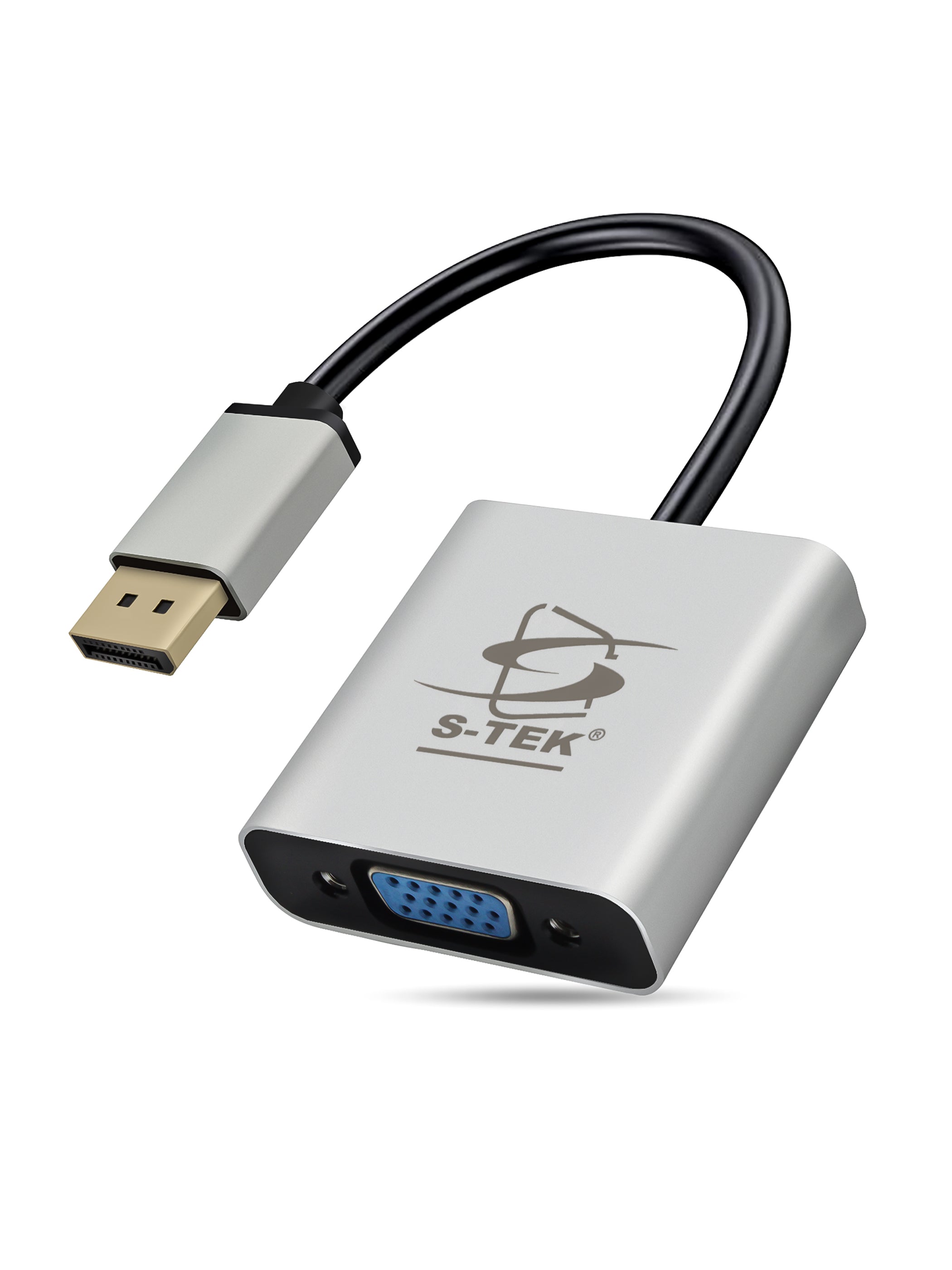 S-TEK DisplayPort to VGA Adaptor 1080P