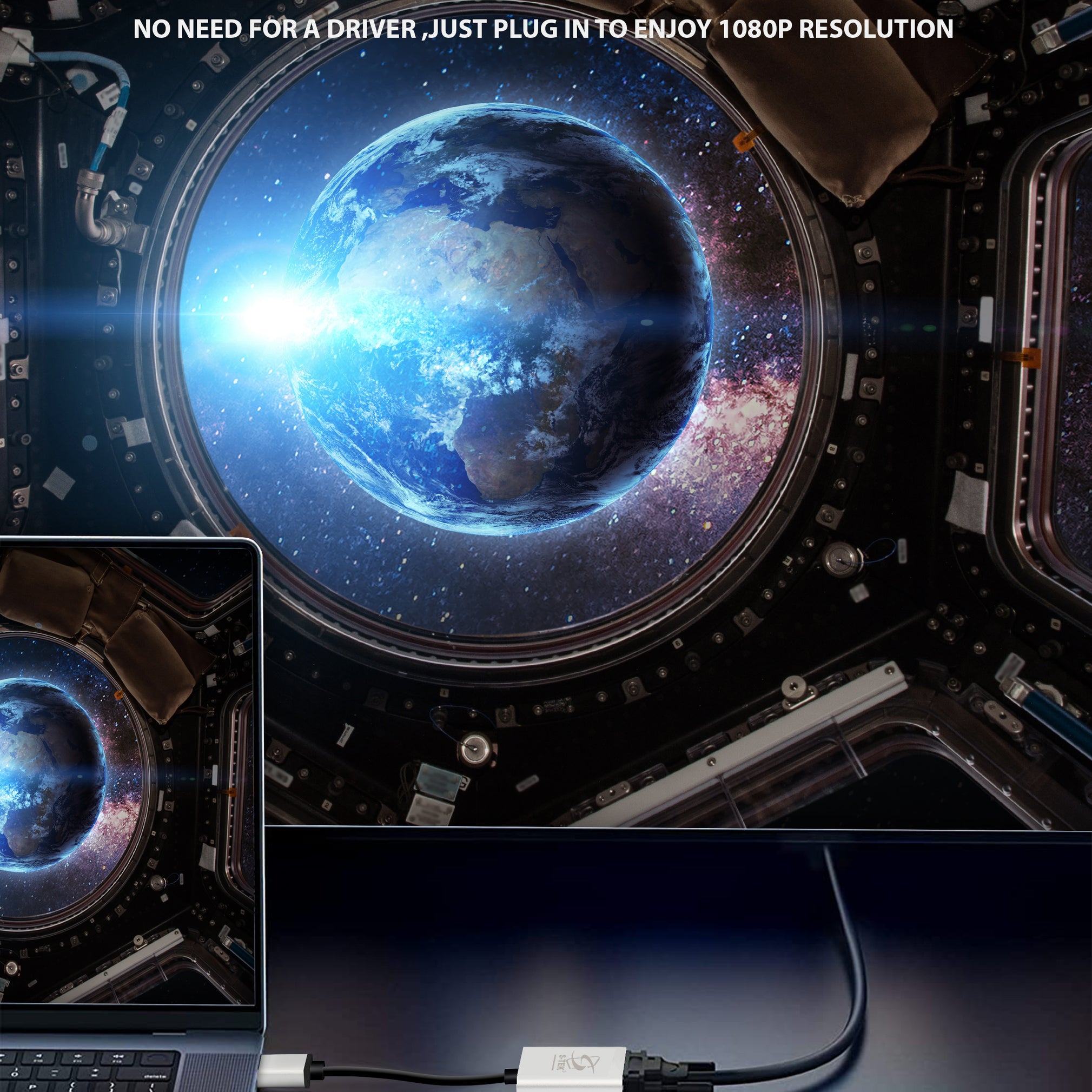 S-TEK HDMI TO VGA Adaptor 1080P