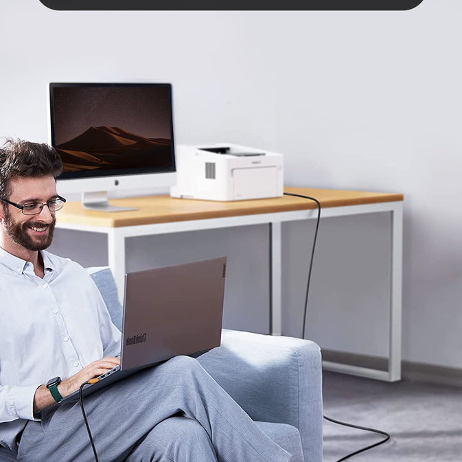 S-TEK USB 2.0 Printer Cable Type A to Type B High Speed