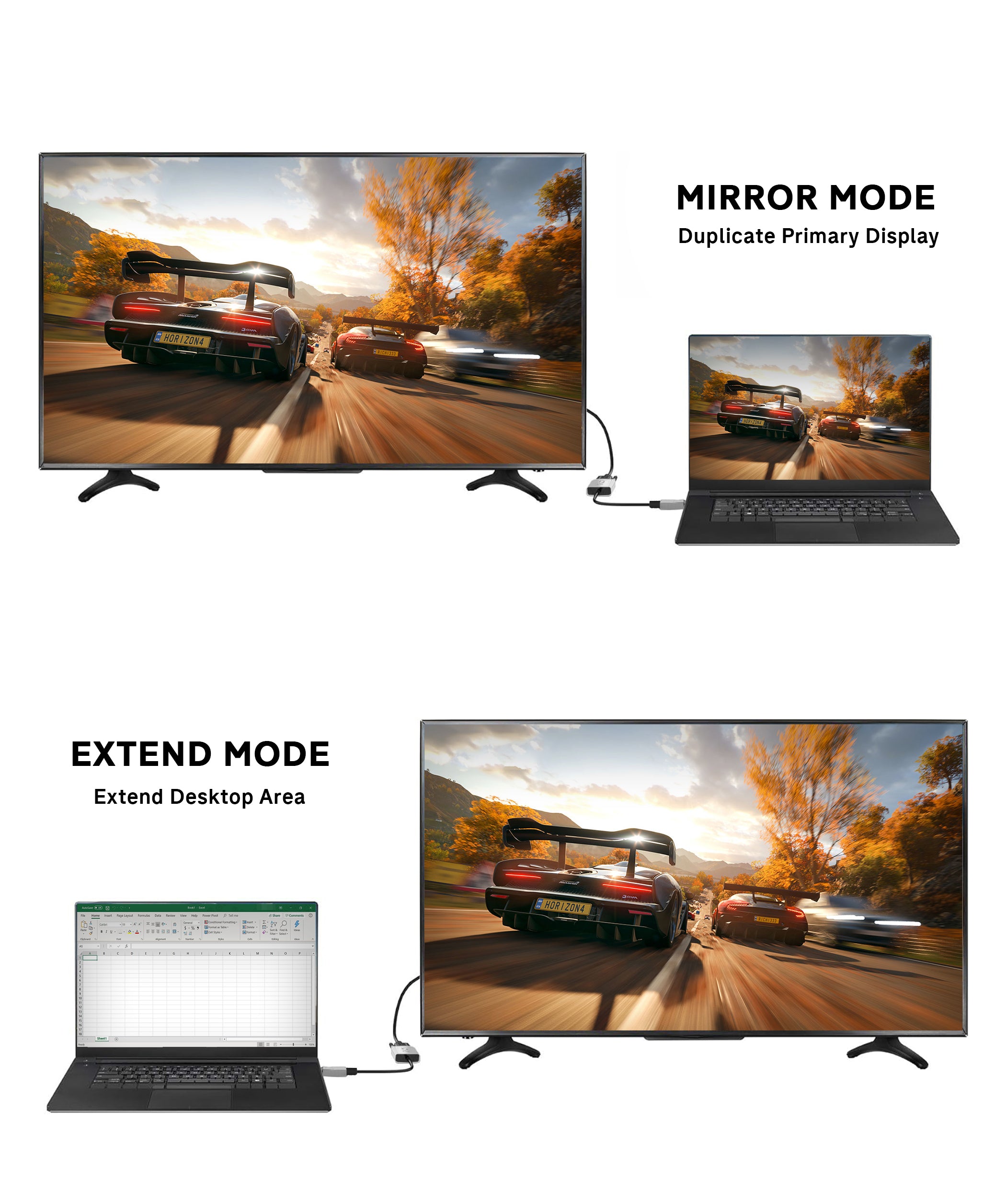 S-TEK HDMI TO VGA Adaptor 1080P