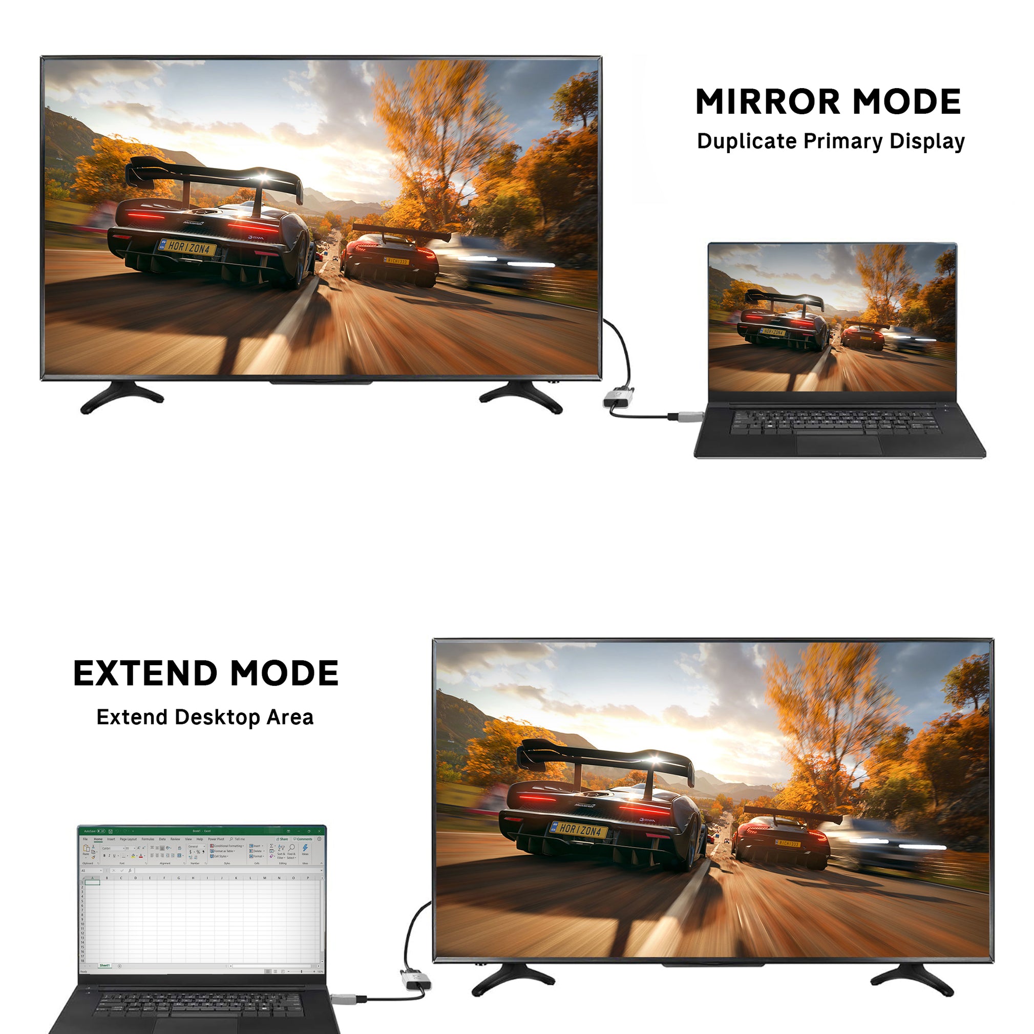 S-TEK DisplayPort to VGA Adaptor 1080P