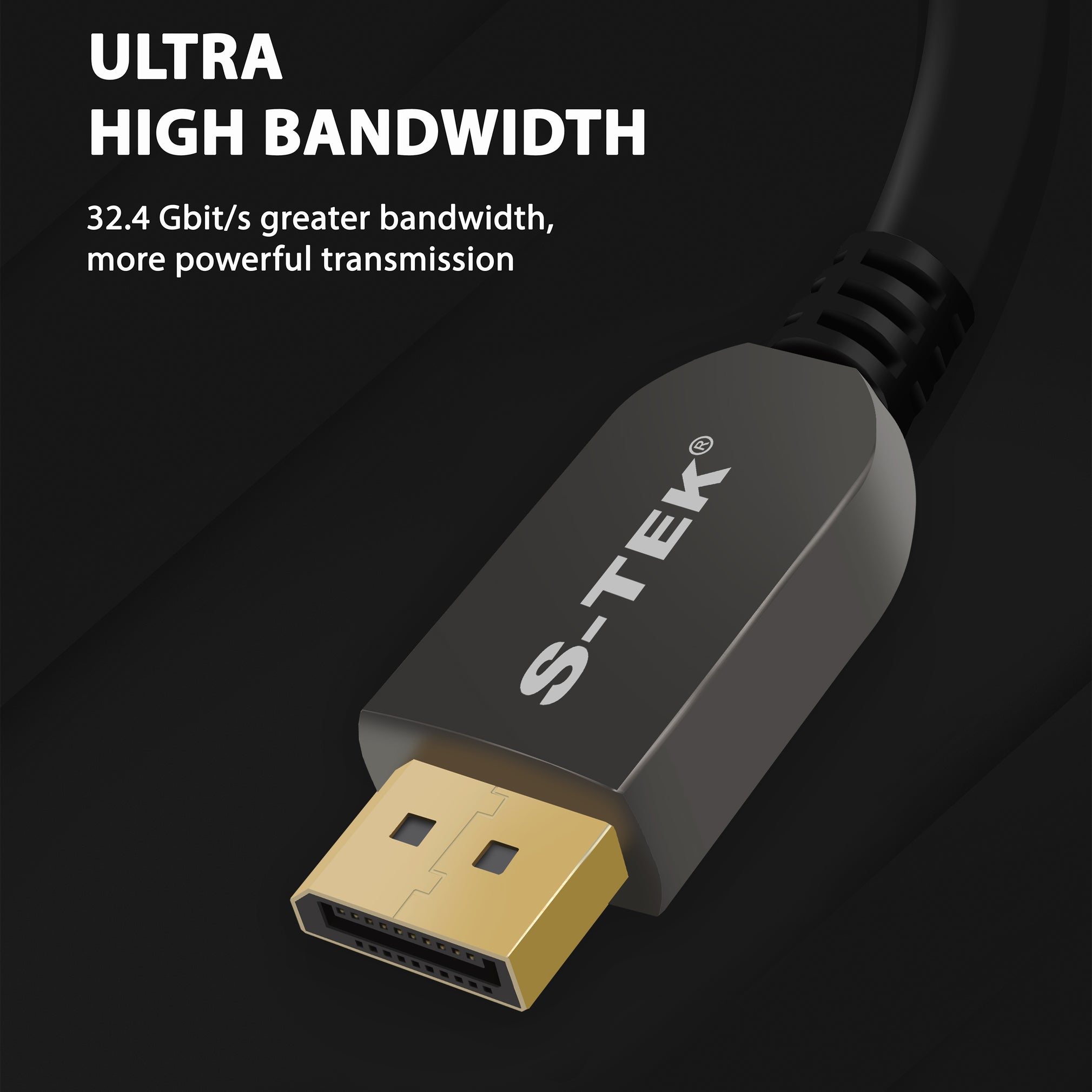 S-TEK 8K DisplayPort Ultra HD Cable DisplayPort
