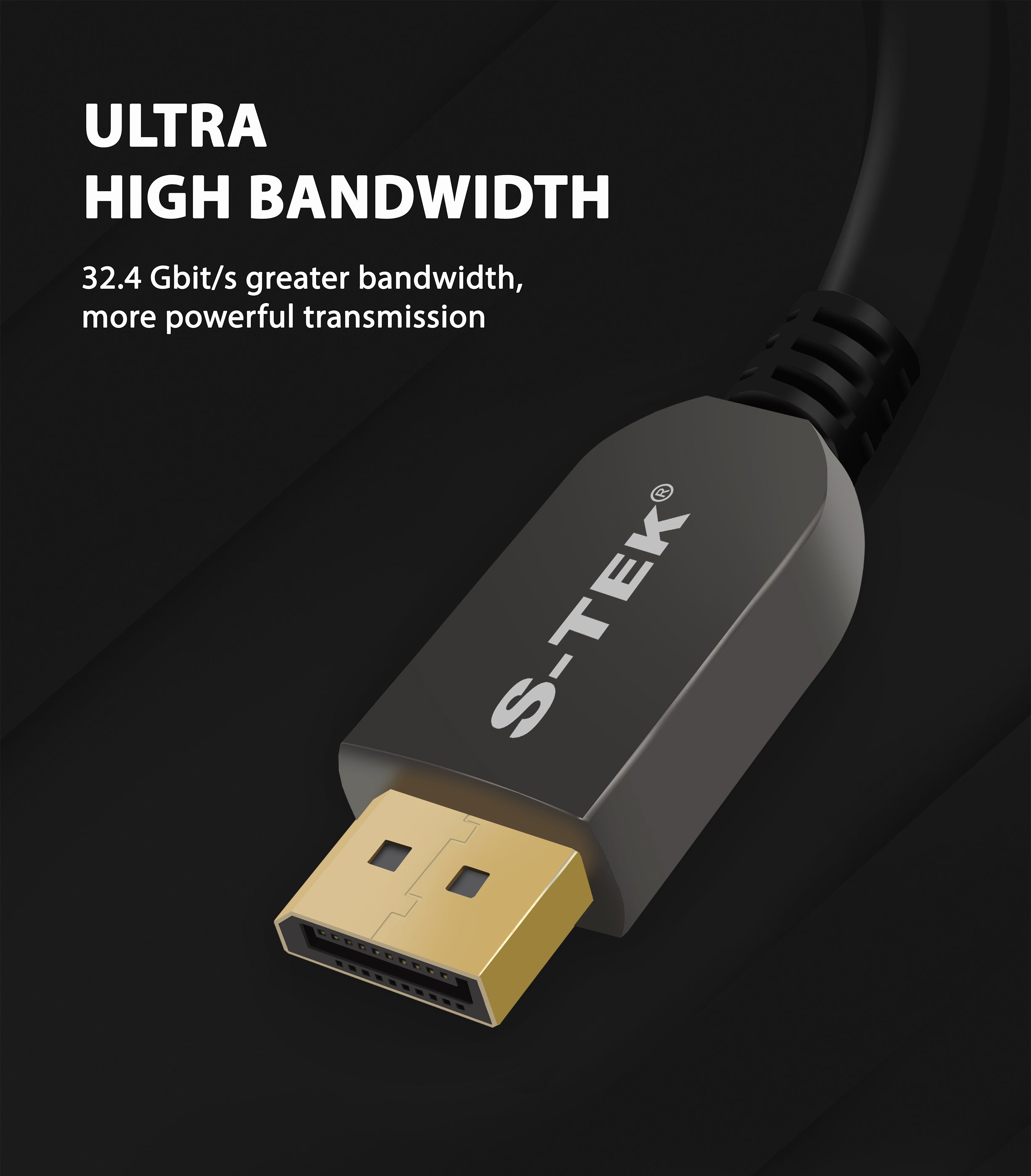 S-TEK 8K DisplayPort Ultra HD Cable DisplayPort