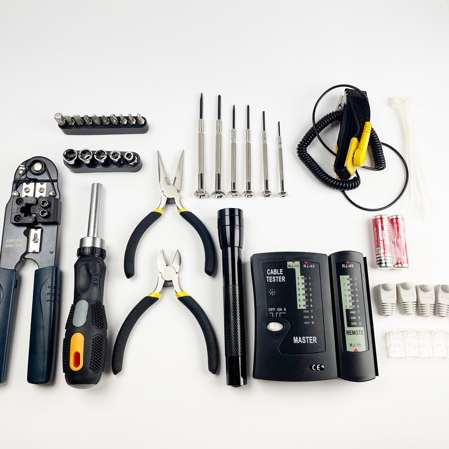 S-TEK 50 Pieces Computer Repair Networking Tool Kit