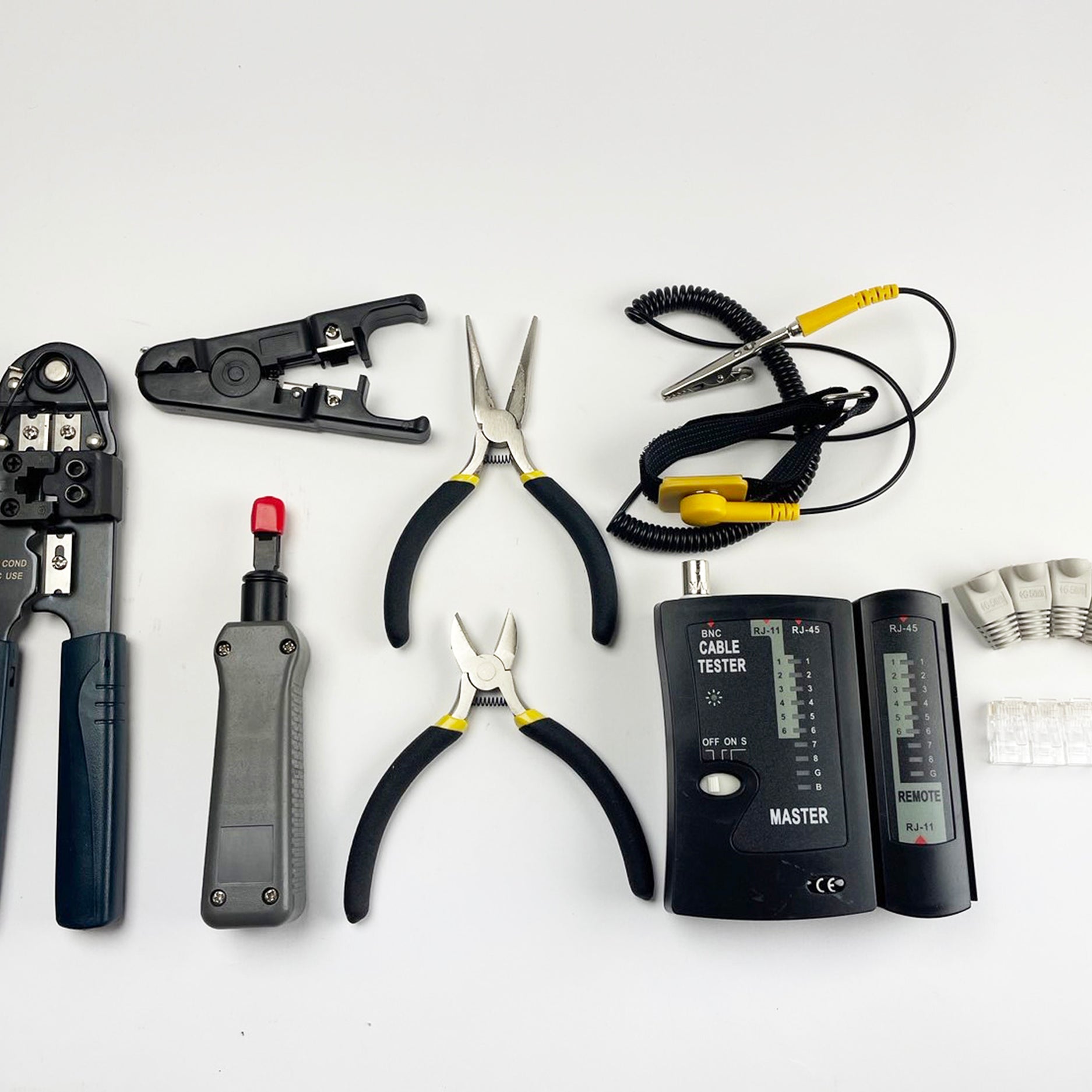 Repatching Network Switch Tools S-TEK 18 Pieces Networking Maintenance Tool Kit – saicomdubai.com