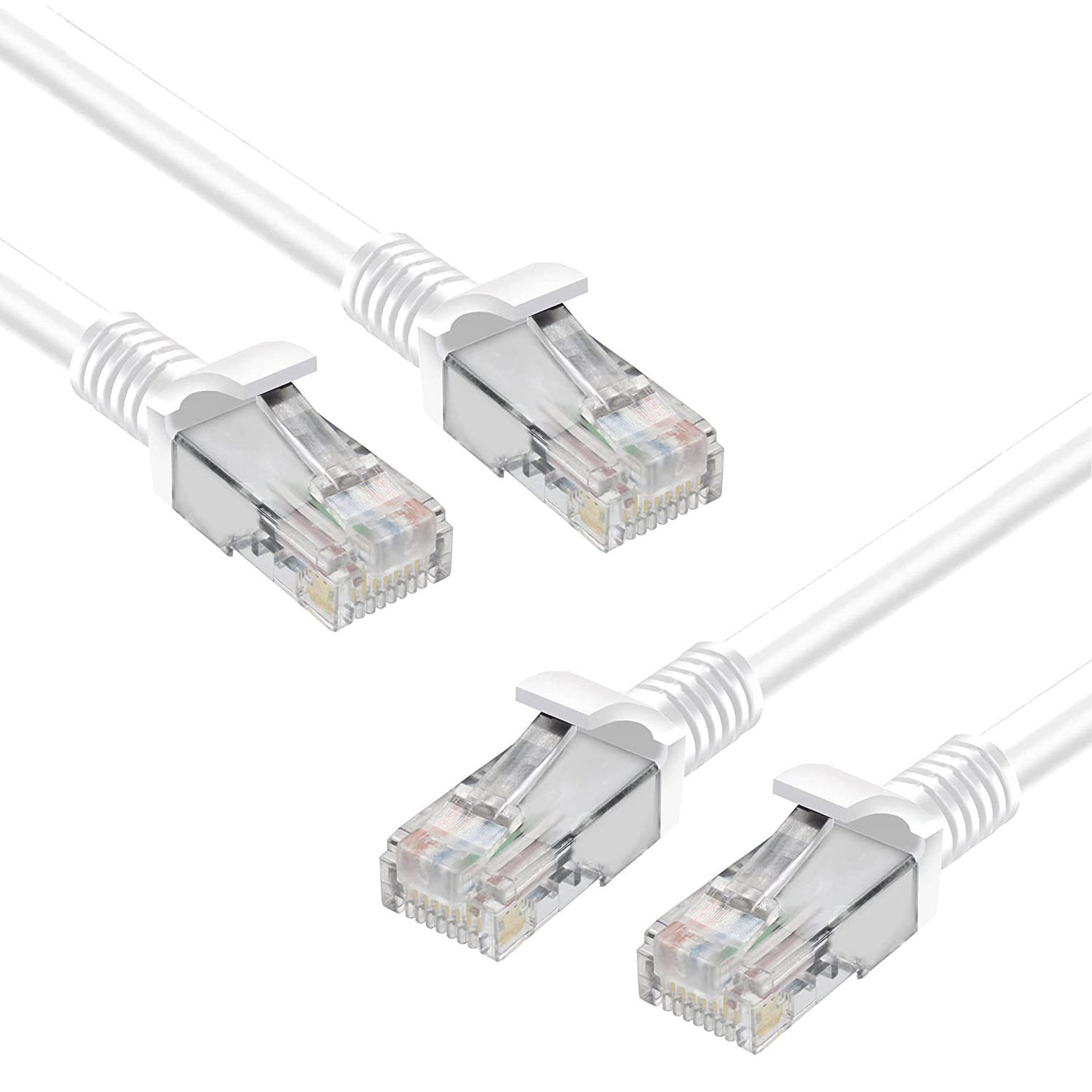 S-TEK High Speed RJ45 CAT-6 Ethernet Patch Cord – White