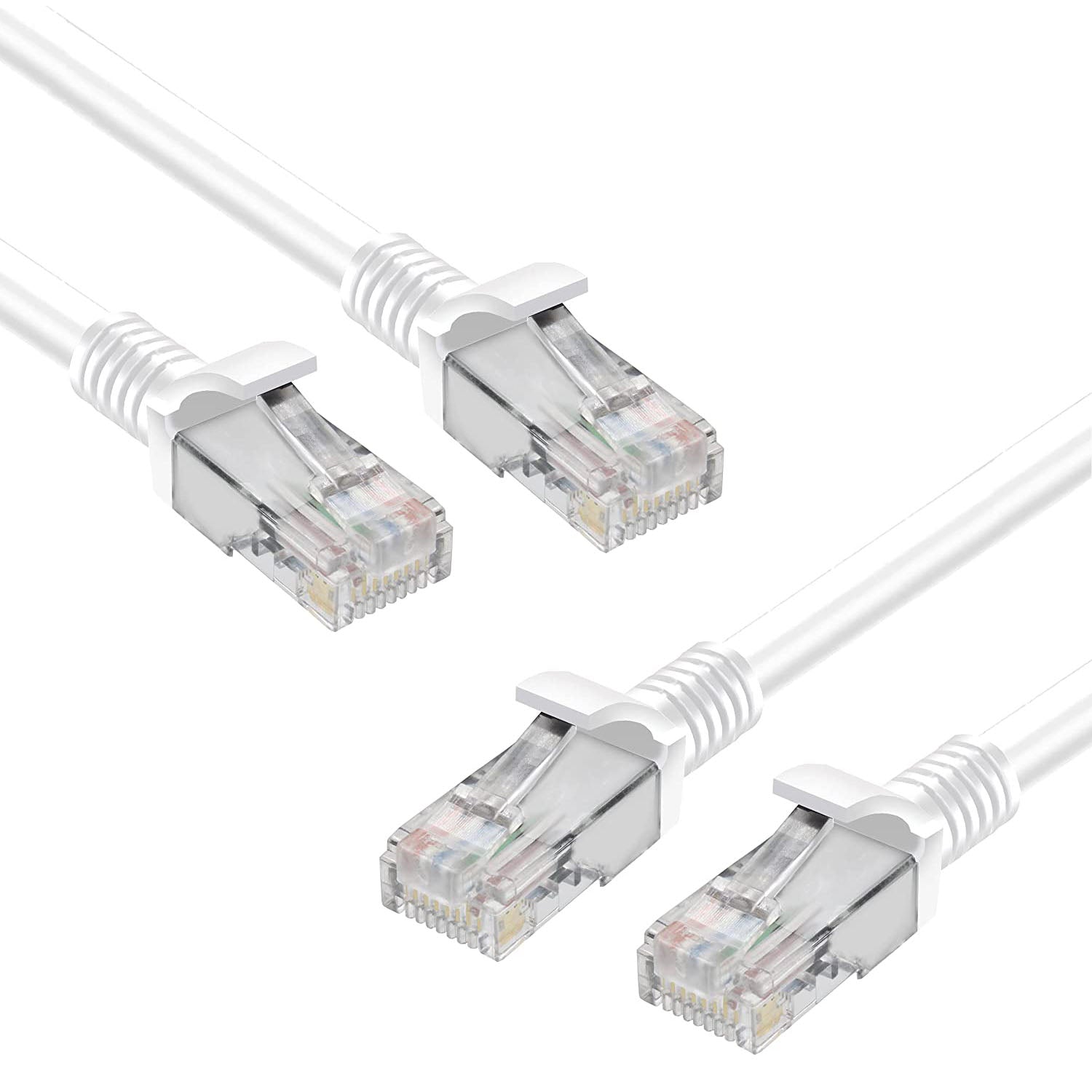 S-TEK High Speed RJ45 CAT-6 Ethernet Patch Cord – White