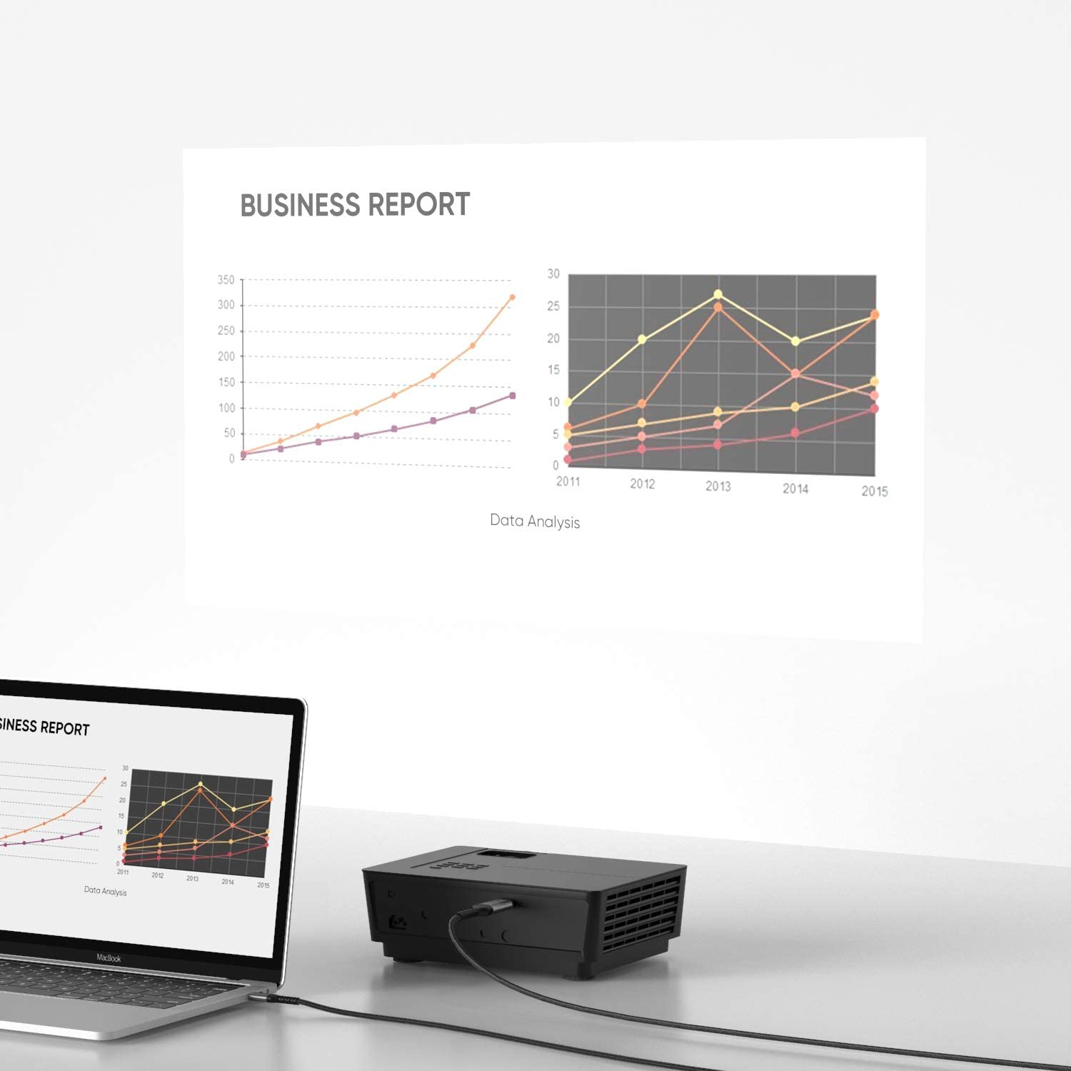 S-TEK USB TYPE C to HDMI CABLE, Thunderbolt 3