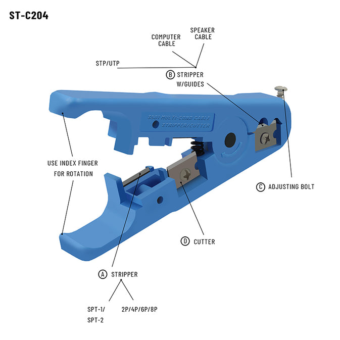 S-TEK All in One Crimping Tool Set