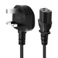 S-TEK Desktop Power Cable C15 Connector for Monitor, TV’s & More