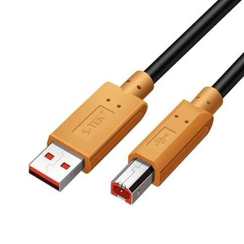 S-TEK USB 2.0 Printer Cable Type A to Type B High Speed